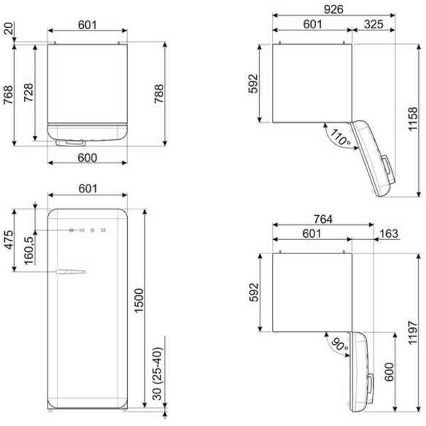 SMEG FAB28RBL3
