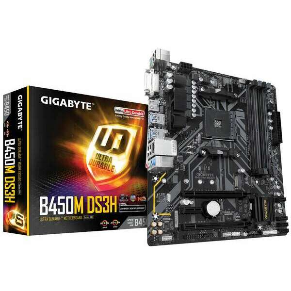 GIGABYTE AM4 B450M-DS3H