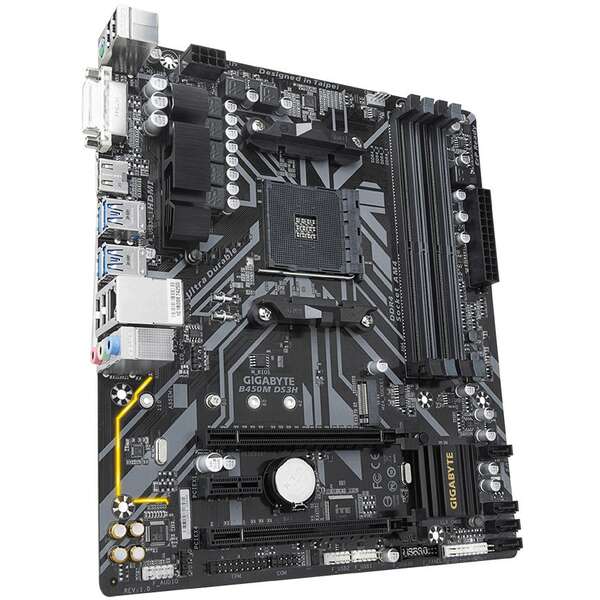 GIGABYTE AM4 B450M-DS3H