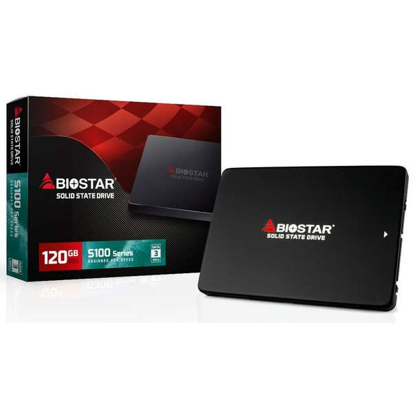 BIOSTAR SSD 2.5 SATA3 120GB 530MBs/380MB/s S100
