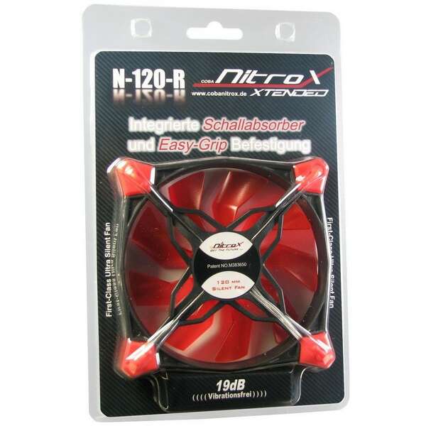 INTERTECH Fan 120mm Nitrox N-120-R LED