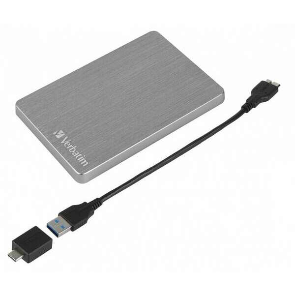 VERBATIM ALU SLIM 1TB GREY 53662