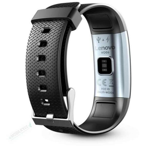 Lenovo WD06 Color HR Band Black-Silver Grey