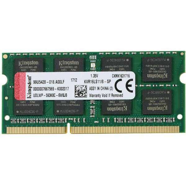 KINGSTON SODIMM DDR3 8GB 1600MHz KVR16LS11/8