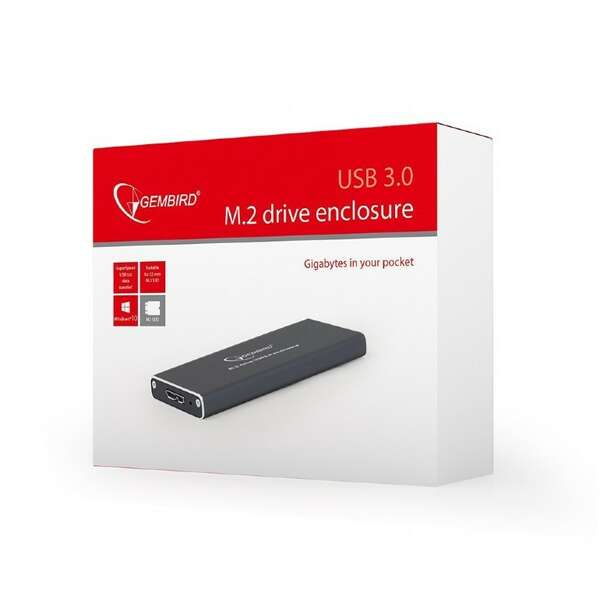 GEMBIRD EE2280-U3C-01 Kuciste za M.2 SSD USB3.0 