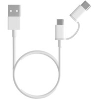 XIAOMI USB Cable Micro USB to Type C 2-in-1 (100cm) White