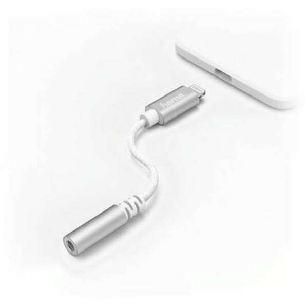 HAMA IPHONE LIGHTING ADAPTER NA 3.5MM ZENSKI DZEK BELI