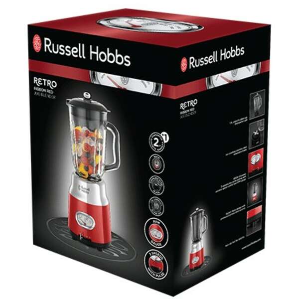 RUSSELL HOBBS Retro Jug Blender Red 25190-56