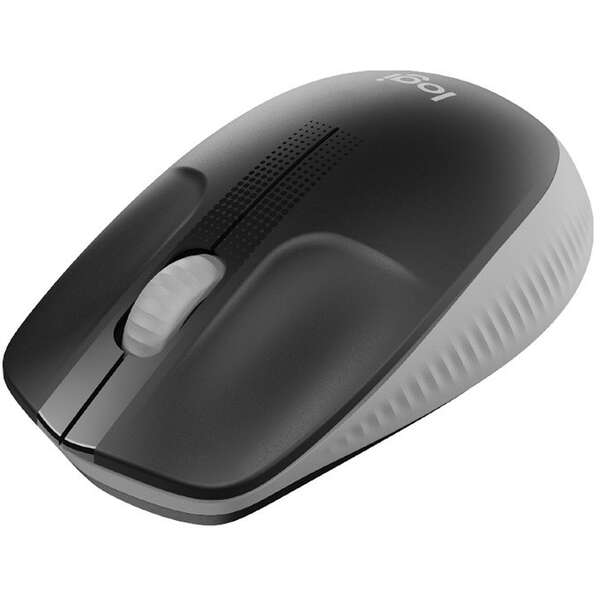 LOGITECH M190 FULL SIZE WIRELESS MOUSE MID GREY