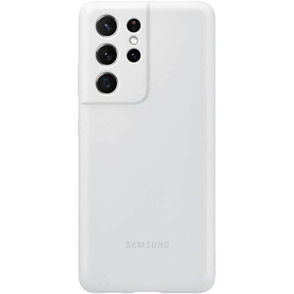 SAMSUNG SILIKONSKA MASKA ZA S21 ULTRA SIVA