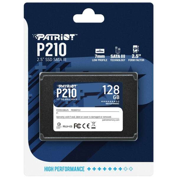 Patriot P210 SSD 2.5 SATA3 128GB P210S128G25