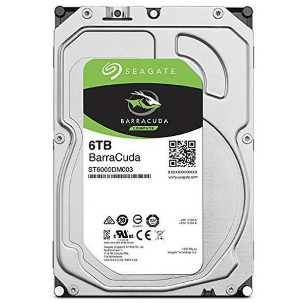 SEAGATE 6TB 3.5 SATA III 256MB 5.400 ST6000DM003 Barracuda