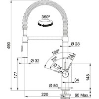 FRANKE FOX PRO-D HROM 115.0486.993