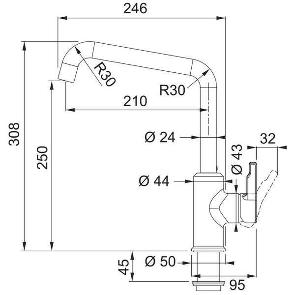 FRANKE URBAN** KAMENO SIVA 115.0595.069