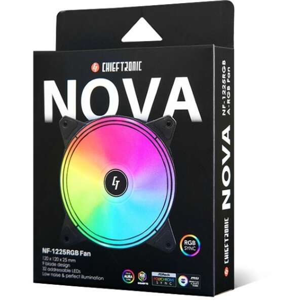 CHIEFTEC Ventilator NF-1225RGB 120mm x 120mm x 25mm