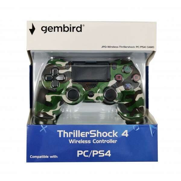 GEMBIRD Thrillershock PC/PS4 Green Camo Wireless