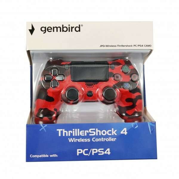 GEMBIRD Thrillershock PC/PS4 Red Camo Wireless