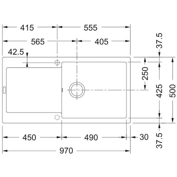 FRANKE MRG 611-100 XL MAT CRNA 114.0627.363