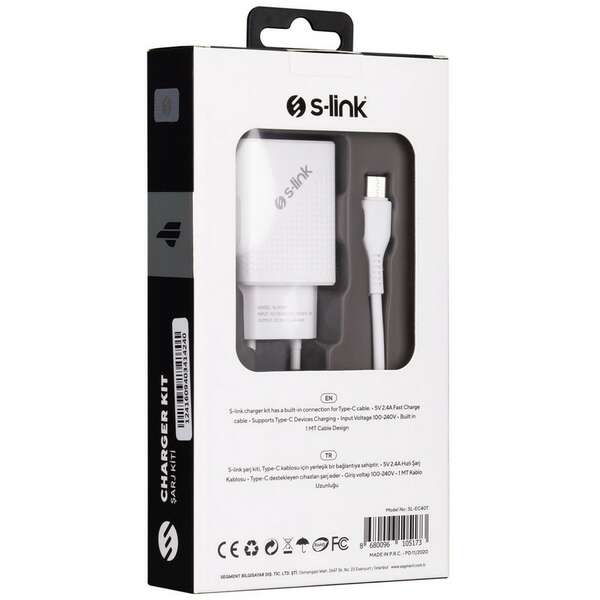 S-LINK SL-EC40T 5V 2400MA Type-C Kabl