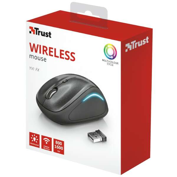 TRUST YVI FX Wireless Mouse black