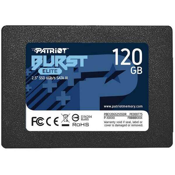 PATRIOT BURST ELITE SSD 120GB SATA3 PBE120GS25SSDR