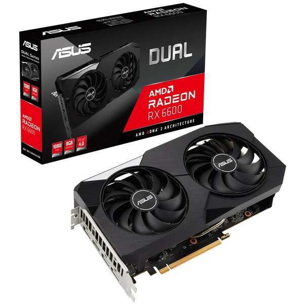 ASUS DUAL RX6600-8G AMD/8GB/GDDR6/128bit