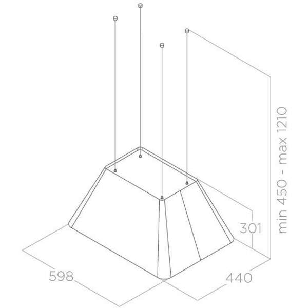 ELICA IKONA LIGHT WH F 60