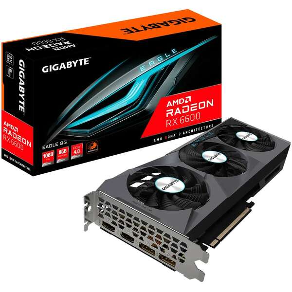 GIGABYTE AMD Radeon RX 6600 EAGLE 8GB GV-R66EAGLE-8GD 