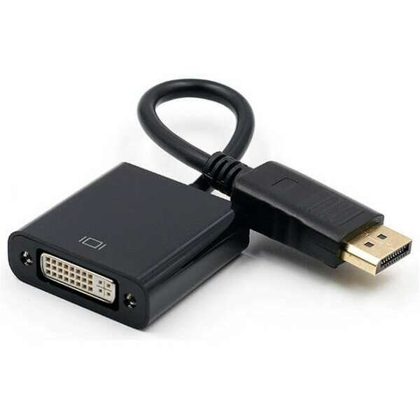 E-GREEN Adapter DisplayPort (M) - DVI (F) crni