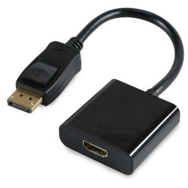 E-GREEN Adapter DisplayPort (M) - HDMI (F) crni