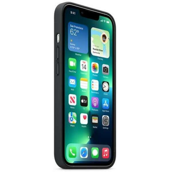 APPLE iPhone 13 Pro Leather Case with MagSafe - Midnight mm1h3zm/a