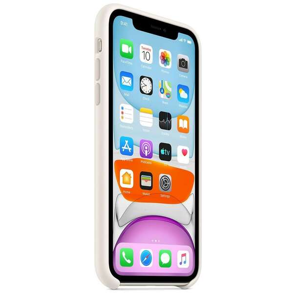 APPLE iPhone 11 Silicone Case - White mwvx2zm/a