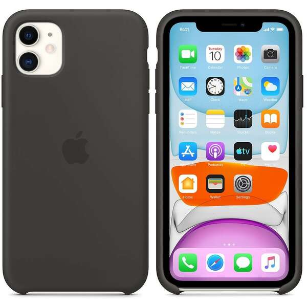 APPLE iPhone 11 Silicone Case - Black mwvu2zm/a