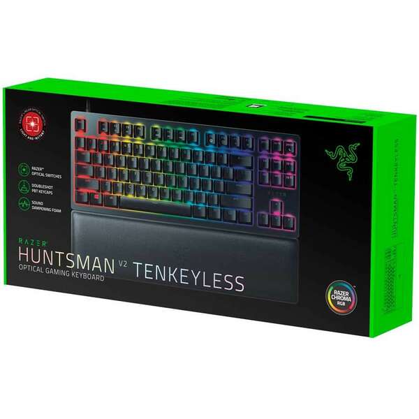 RAZER Huntsman V2 Tenkeyless Gaming Keyboard Linear Red Switch