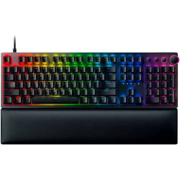 RAZER Huntsman V2 Opto-Mechanical Gaming Keyboard Clicky Purple Switch