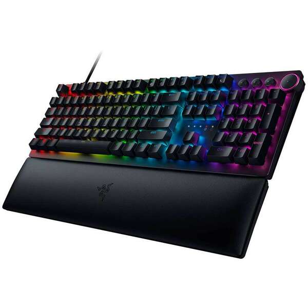 RAZER Huntsman V2 Opto-Mechanical Gaming Keyboard Clicky Purple Switch