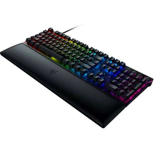 RAZER Huntsman V2 Opto-Mechanical Gaming Keyboard Clicky Purple Switch