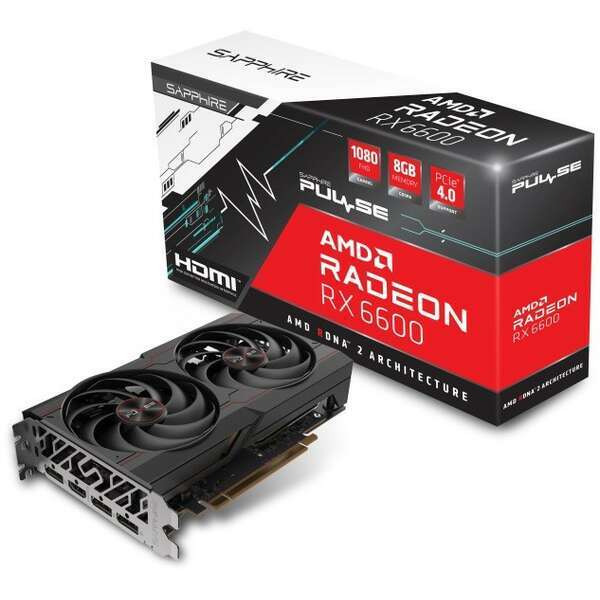 SAPPHIRE AMD Radeon RX 6600 8GB 128bit PULSE RX 6600 GAMING 8GB (11310-01-20G)