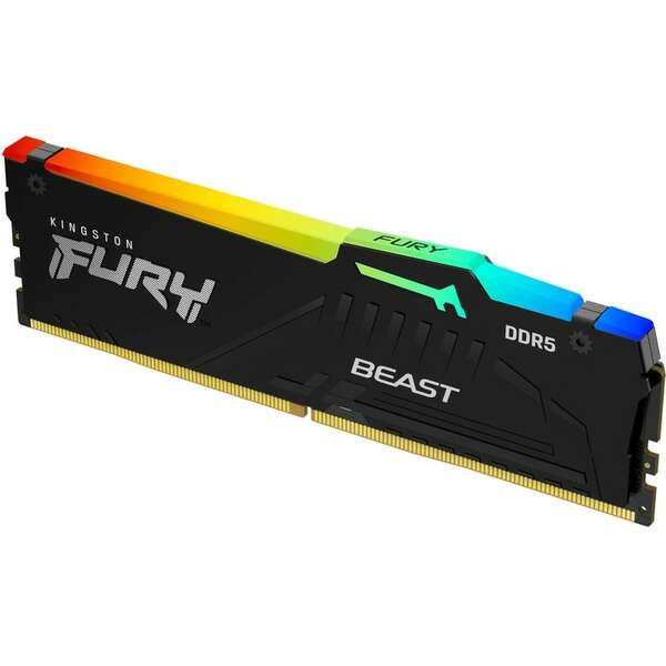 KINGSTON DIMM DDR5 8GB 5600MT/s KF556C40BBA-8 FURY Beast RGB