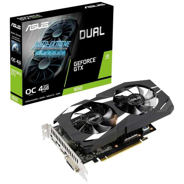ASUS nVidia GeForce GTX 1650 4GB 128bit DUAL-GTX1650-O4GD6-P