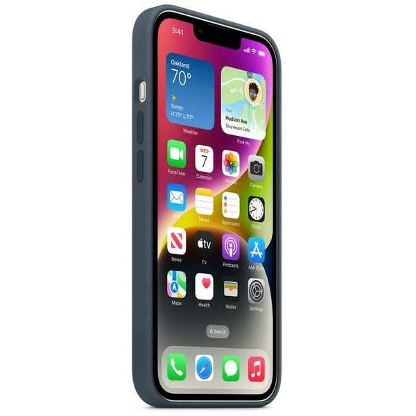 APPLE iPhone 14 Silicone Case with MagSafe - Storm Blue mprv3zm/a