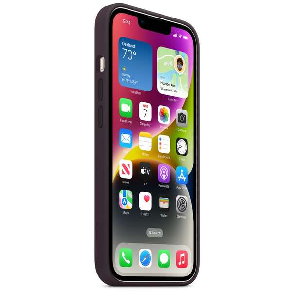 APPLE iPhone 14 Silicone Case with MagSafe - Elderberry mpt03zm/a 
