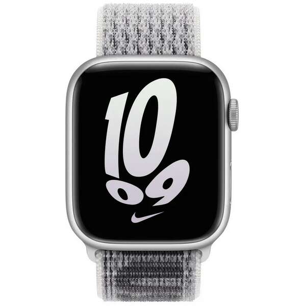 Apple Watch 45mm Nike Band Summit White/Black Nike Sport Loop mpj03zm/a
