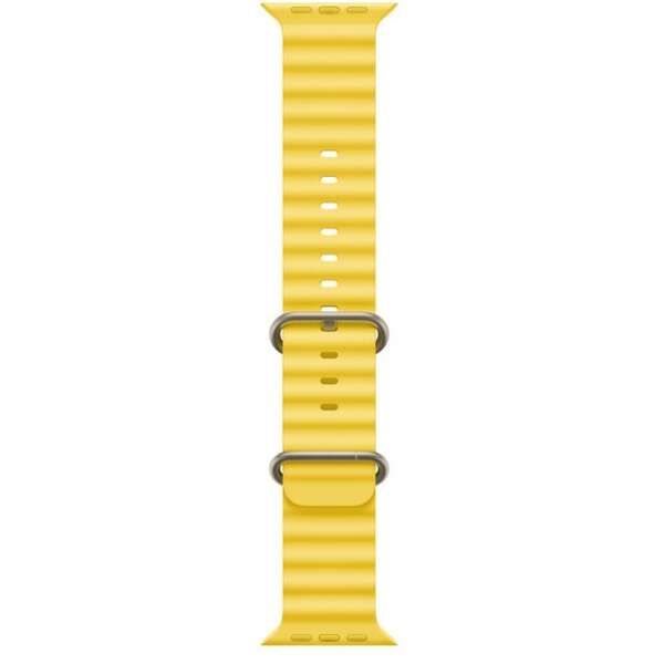 APPLE Watch Ultra GPS + Cellular 49mm Titanium Case with Yellow Ocean Band mnhg3se/a 