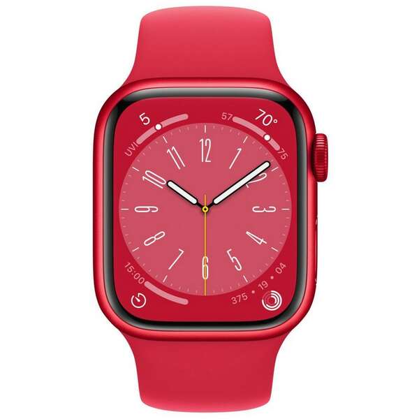 APPLE Watch Series 8 GPS 41mm PRODUCT RED Aluminium Case with PRODUCT RED Sport Band - Regular mnp73se/a 