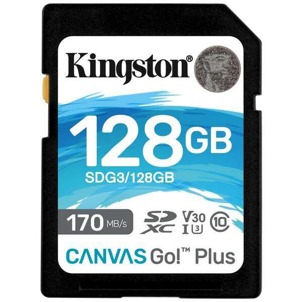 KINGSTON Mem. kartica Canvas Go! Plus SD 128GB, sdg3/128gb