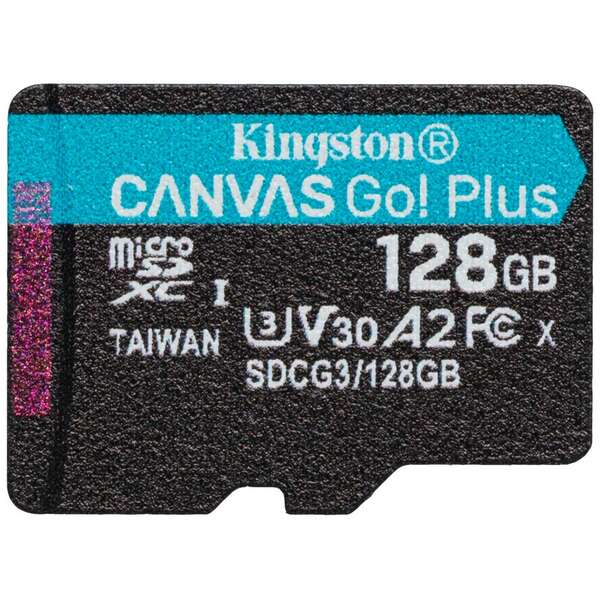 KINGSTON Mem.kart. bez adapt. Canvas Go! Plus microSD 128GB, sdcg3/128gbsp