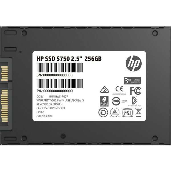 HP SSD 256GB S750 SATA3