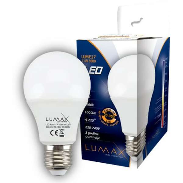 LUMAX LUME27-11W 3000K 1000 lm 1/6 set 4325