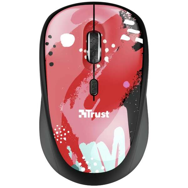 TRUST YVI WIRELESS MOUSE RED BRUSH